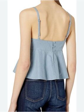 BCBGMaxAzria Powder Blue Peplum Camisole
